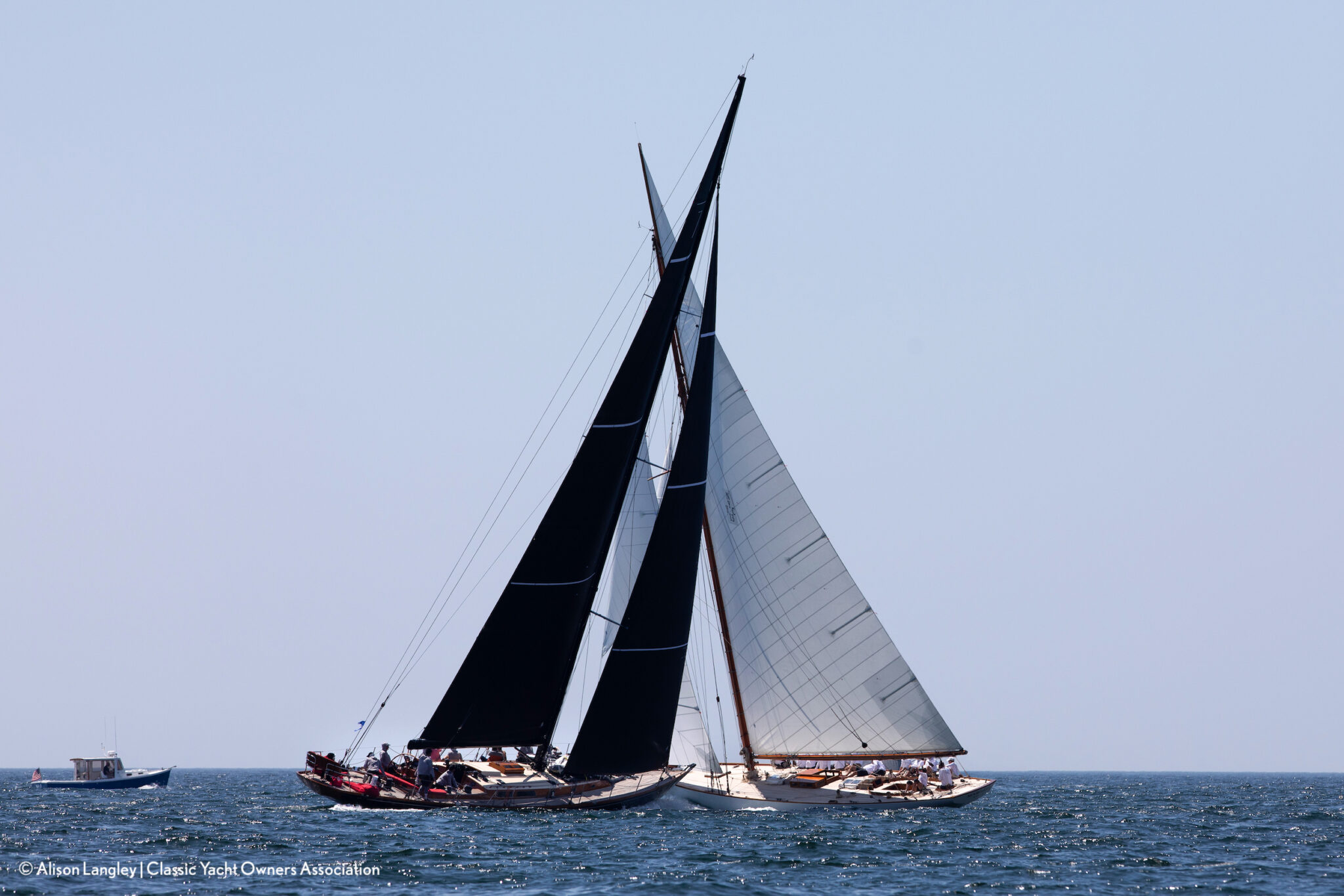 Perfect Sailing Conditions Provided Exciting Sailing in BoothBay